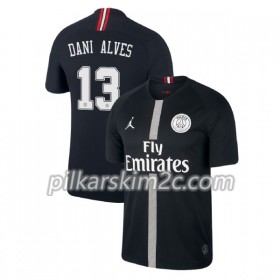 Koszulka Paris Saint-Germain Dani Alves 13 Jordan Czarny Trzeciej 2018-2019 - Koszulki Piłkarskie